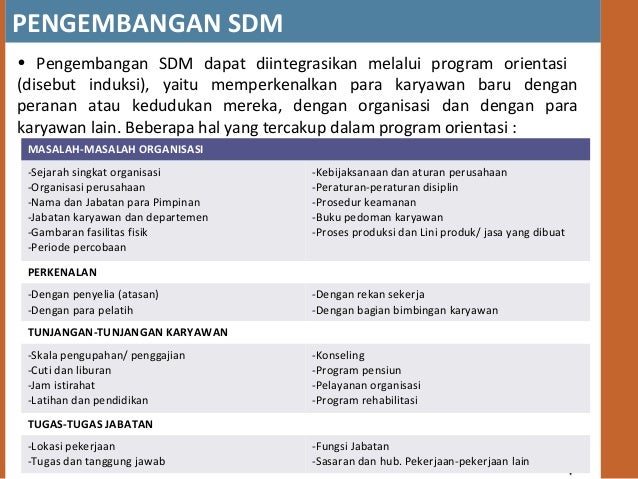 Detail Contoh Program Pengembangan Sdm Nomer 3