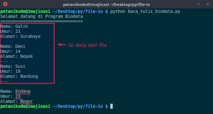 Contoh Program Python Biodata - 52+ Koleksi Gambar