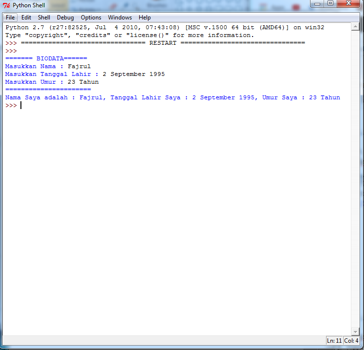 Contoh Program Python Biodata - 52+ Koleksi Gambar