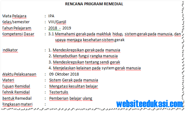 Detail Contoh Program Remedial Nomer 27