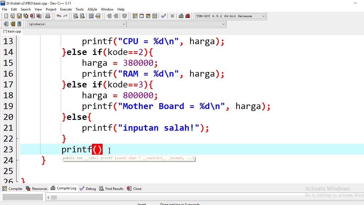 Detail Contoh Program Sederhana Nomer 4