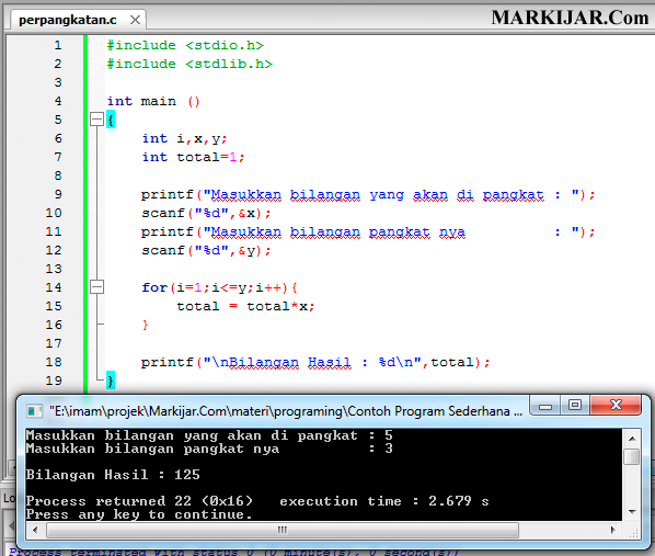 Detail Contoh Program Sederhana Nomer 5