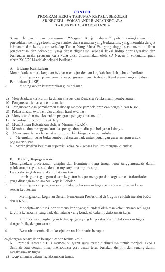 Detail Contoh Program Sekolah Nomer 47