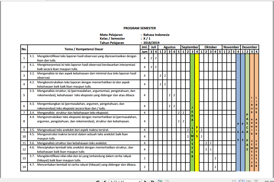 Detail Contoh Program Semester Nomer 15