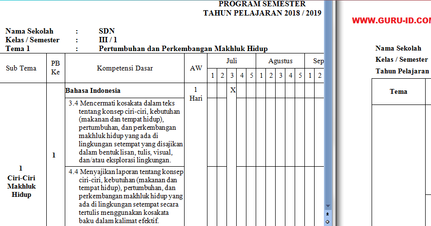 Detail Contoh Program Semester Nomer 47