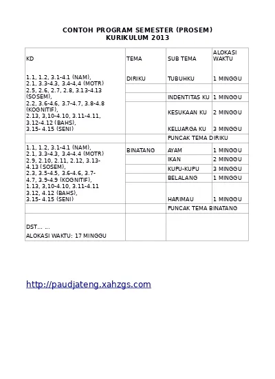 Detail Contoh Program Semester K13 Nomer 14