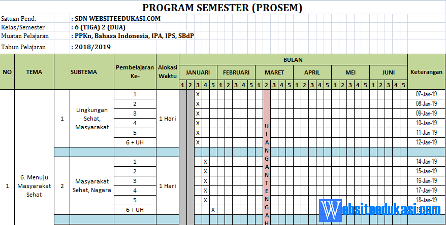 Detail Contoh Program Semester K13 Nomer 16