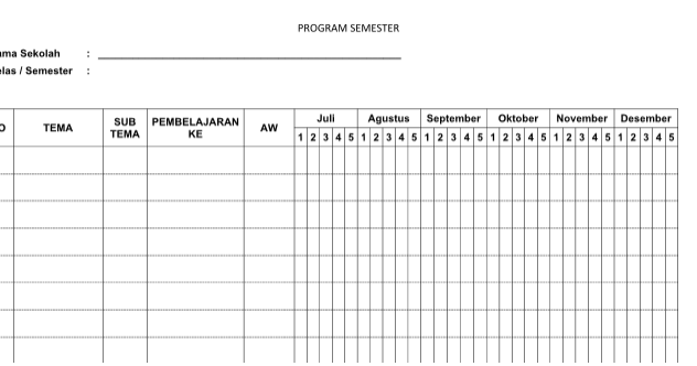 Detail Contoh Program Semester K13 Nomer 49
