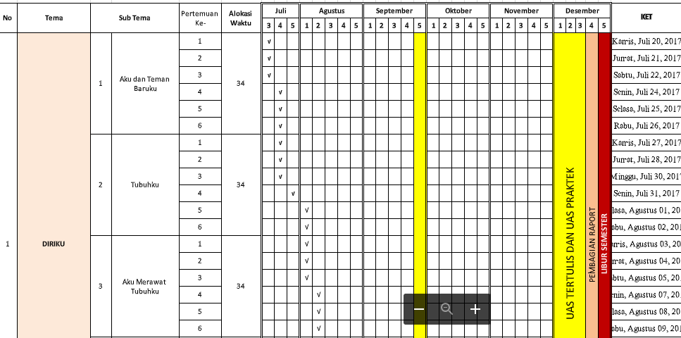 Detail Contoh Program Semester Sd Nomer 55