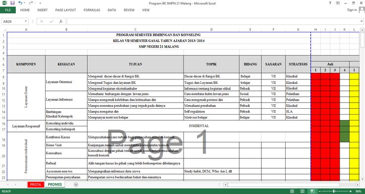 Detail Contoh Program Tahunan Bk Nomer 55