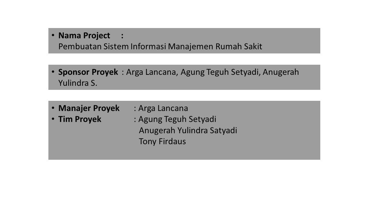 Detail Contoh Project Charter Sederhana Nomer 44