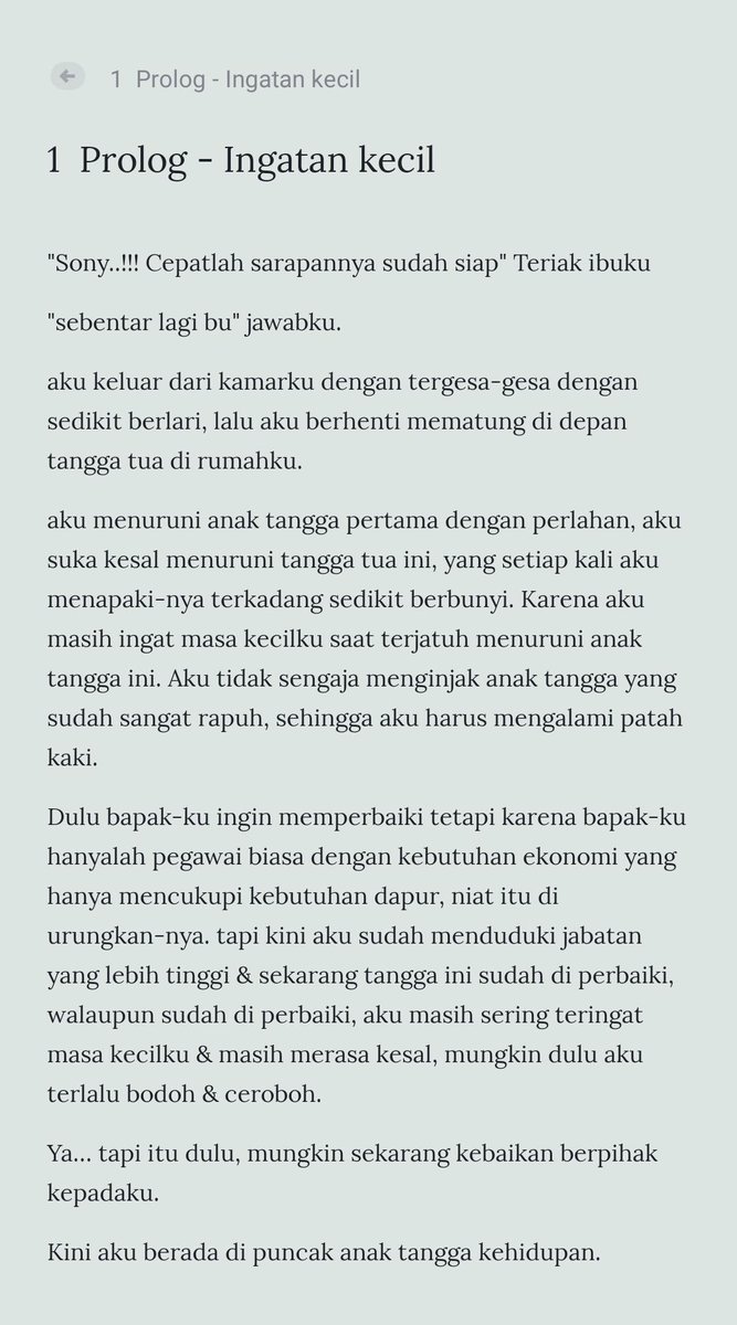 Contoh Prolog Novel - KibrisPDR