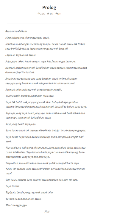 Detail Contoh Prolog Wattpad Nomer 2