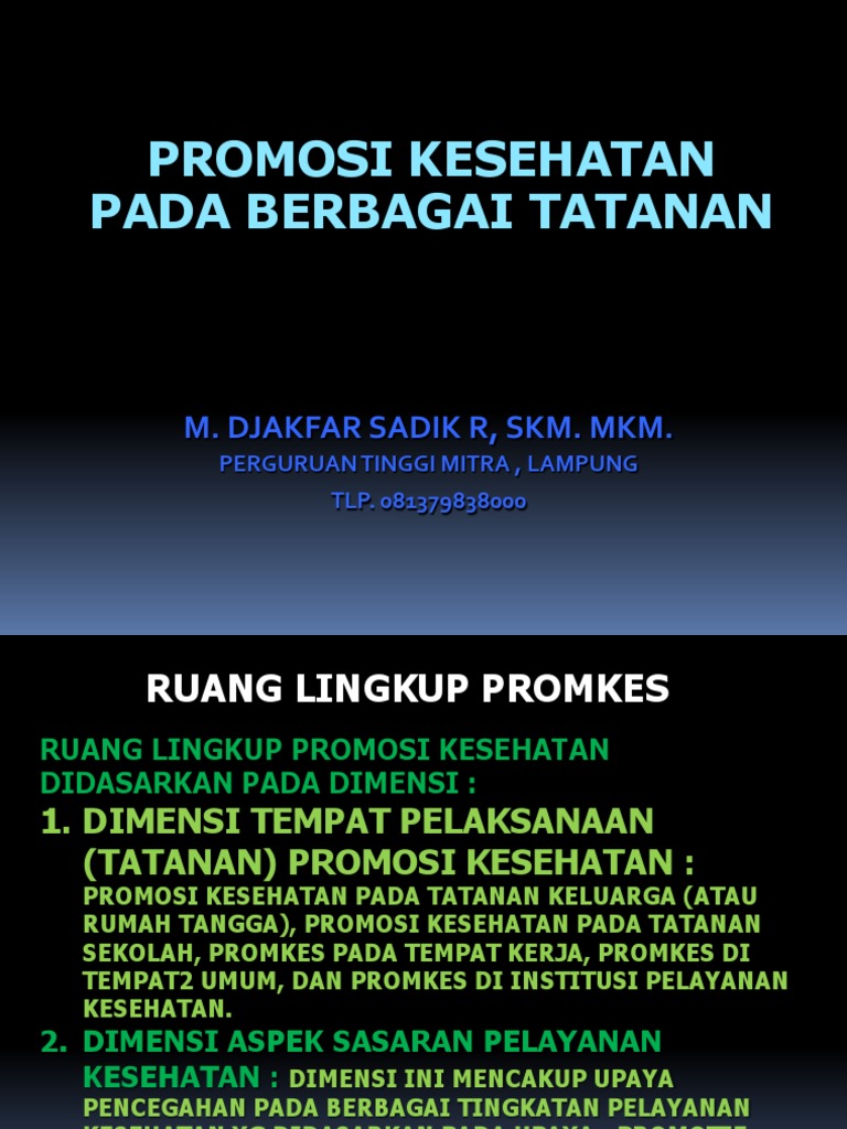 Detail Contoh Promosi Kesehatan Di Sekolah Nomer 26