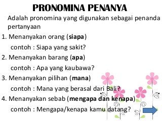 Detail Contoh Pronomina Penunjuk Nomer 4