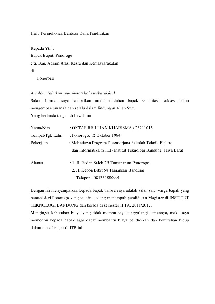 Detail Contoh Proposal Anggaran Dana Nomer 41