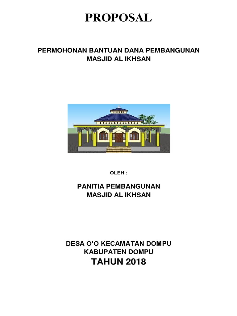 Detail Contoh Proposal Bantuan Masjid Nomer 45