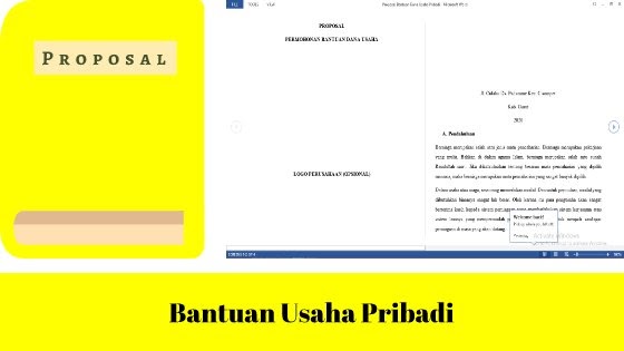 Detail Contoh Proposal Bantuan Modal Usaha Perorangan Doc Nomer 23