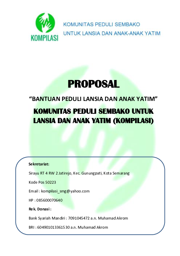 Detail Contoh Proposal Bantuan Sembako Nomer 12