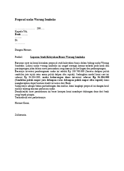 Detail Contoh Proposal Bantuan Sembako Nomer 36