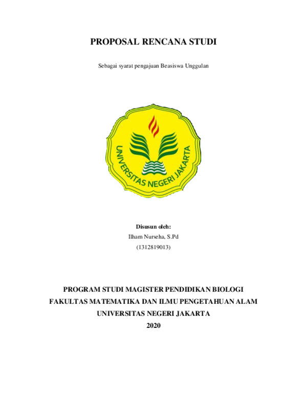 Detail Contoh Proposal Beasiswa Unggulan Nomer 46