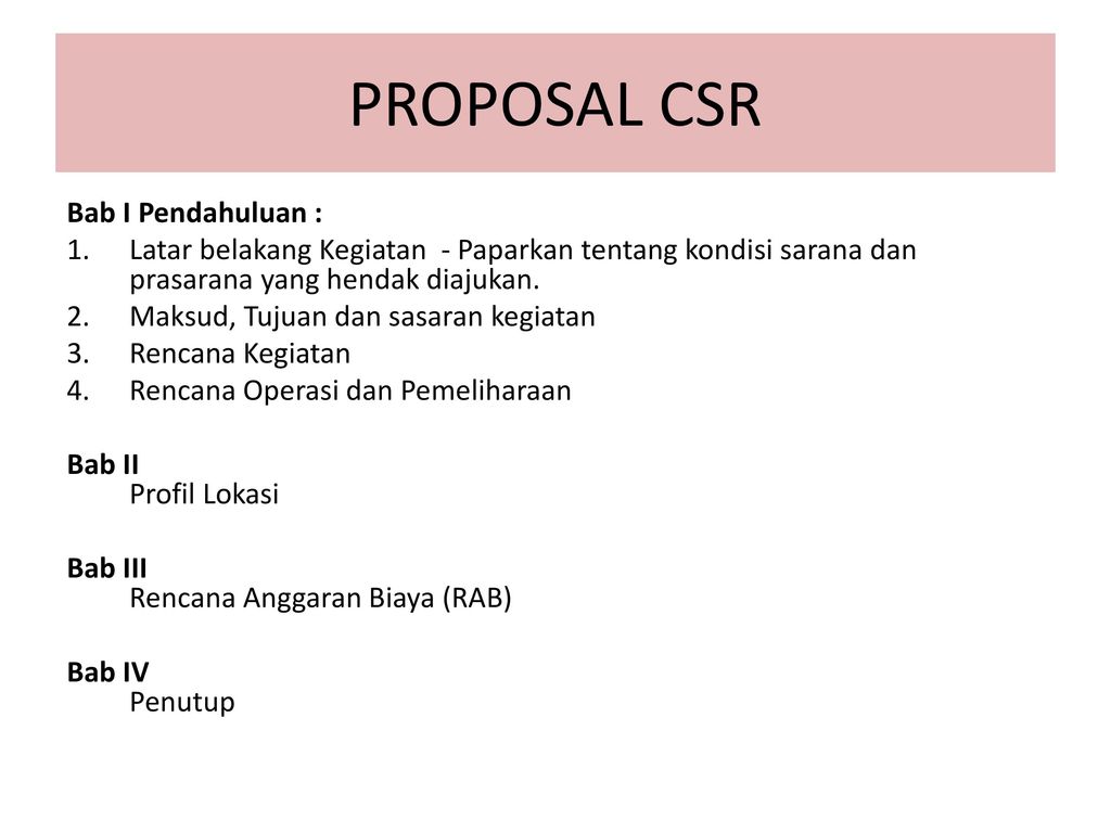 Detail Contoh Proposal Csr Lingkungan Nomer 8
