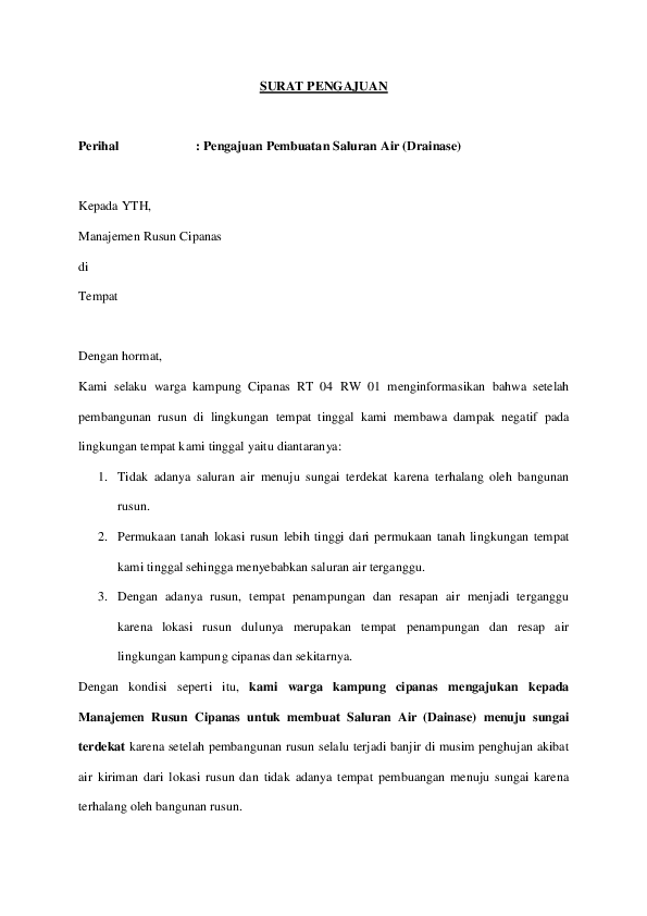 Detail Contoh Proposal Drainase Nomer 16