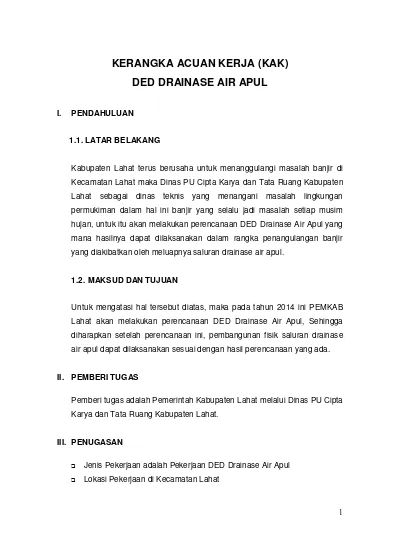 Detail Contoh Proposal Drainase Nomer 8