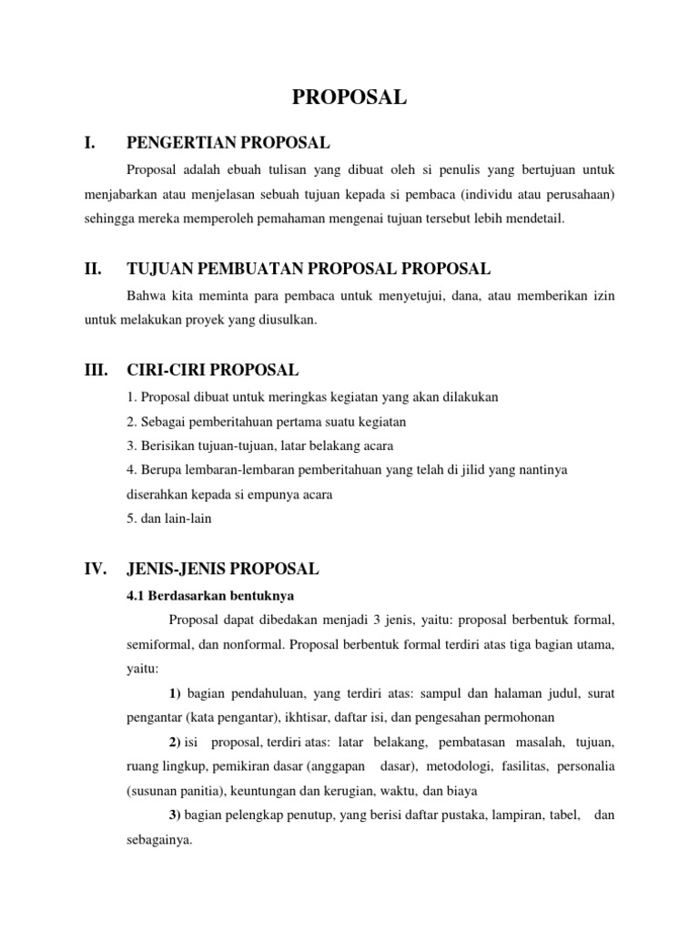 Detail Contoh Proposal Formal Nomer 6