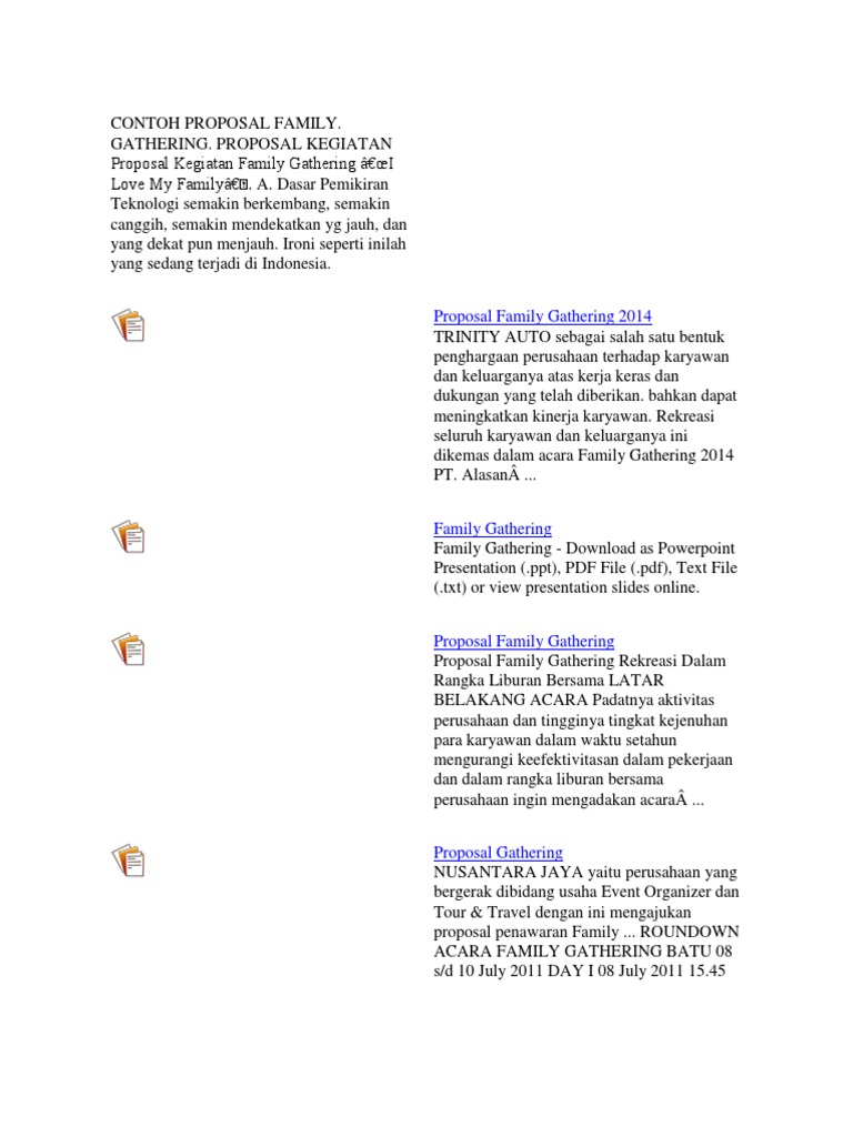 Detail Contoh Proposal Gathering Perusahaan Pdf Nomer 14