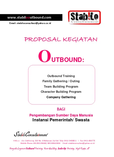 Detail Contoh Proposal Gathering Perusahaan Pdf Nomer 20