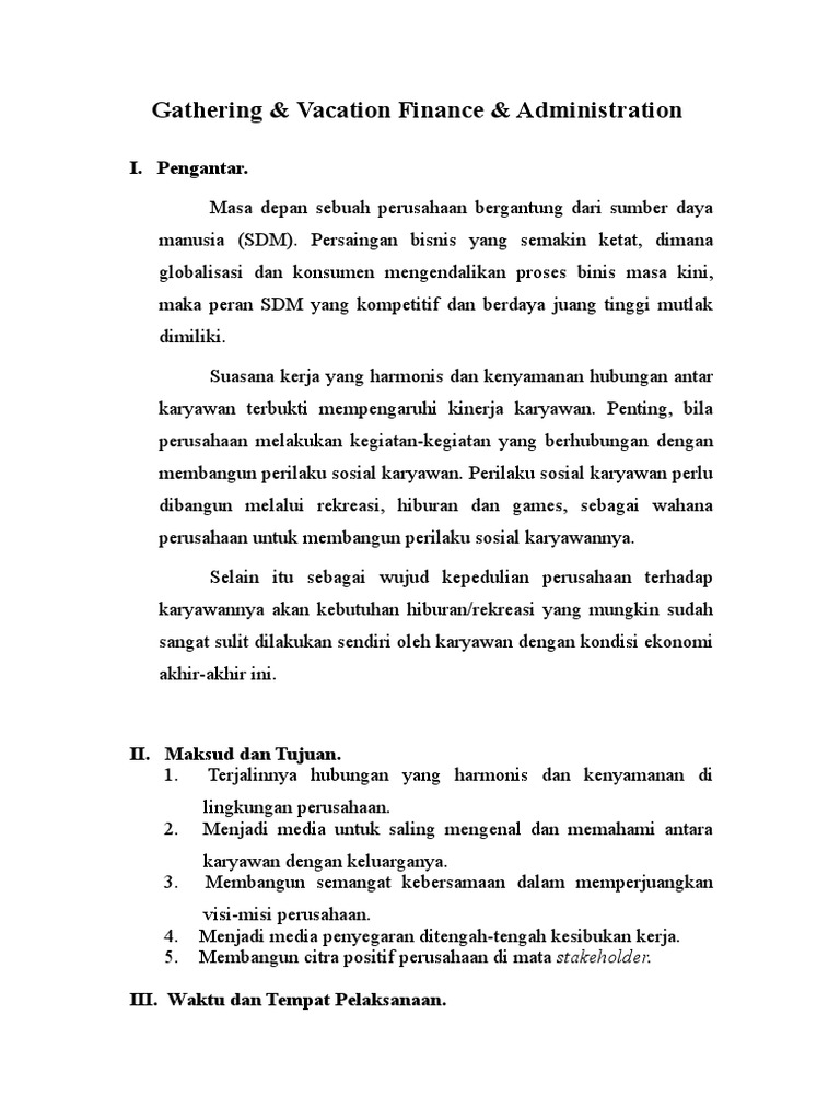 Detail Contoh Proposal Gathering Perusahaan Pdf Nomer 3