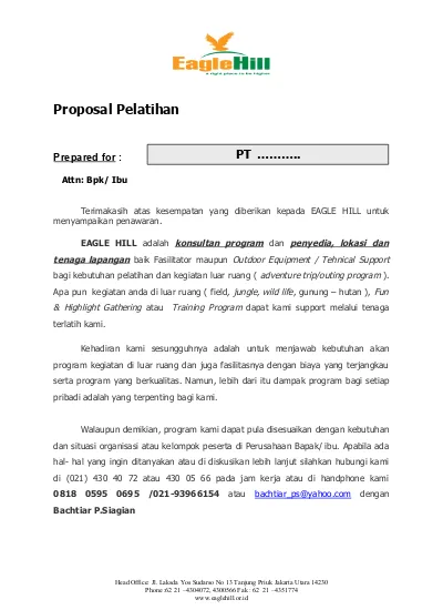 Detail Contoh Proposal Gathering Perusahaan Pdf Nomer 42