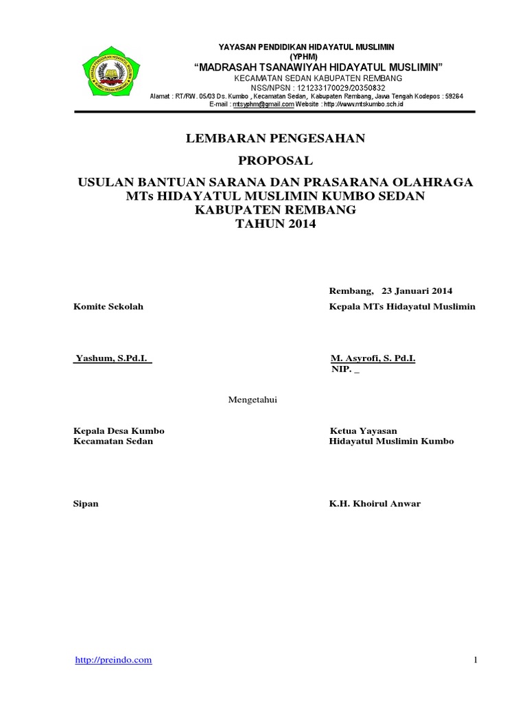 Detail Contoh Proposal Karang Taruna Pengajuan Dana Nomer 32