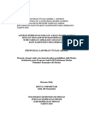 Detail Contoh Proposal Kebidanan Nomer 37