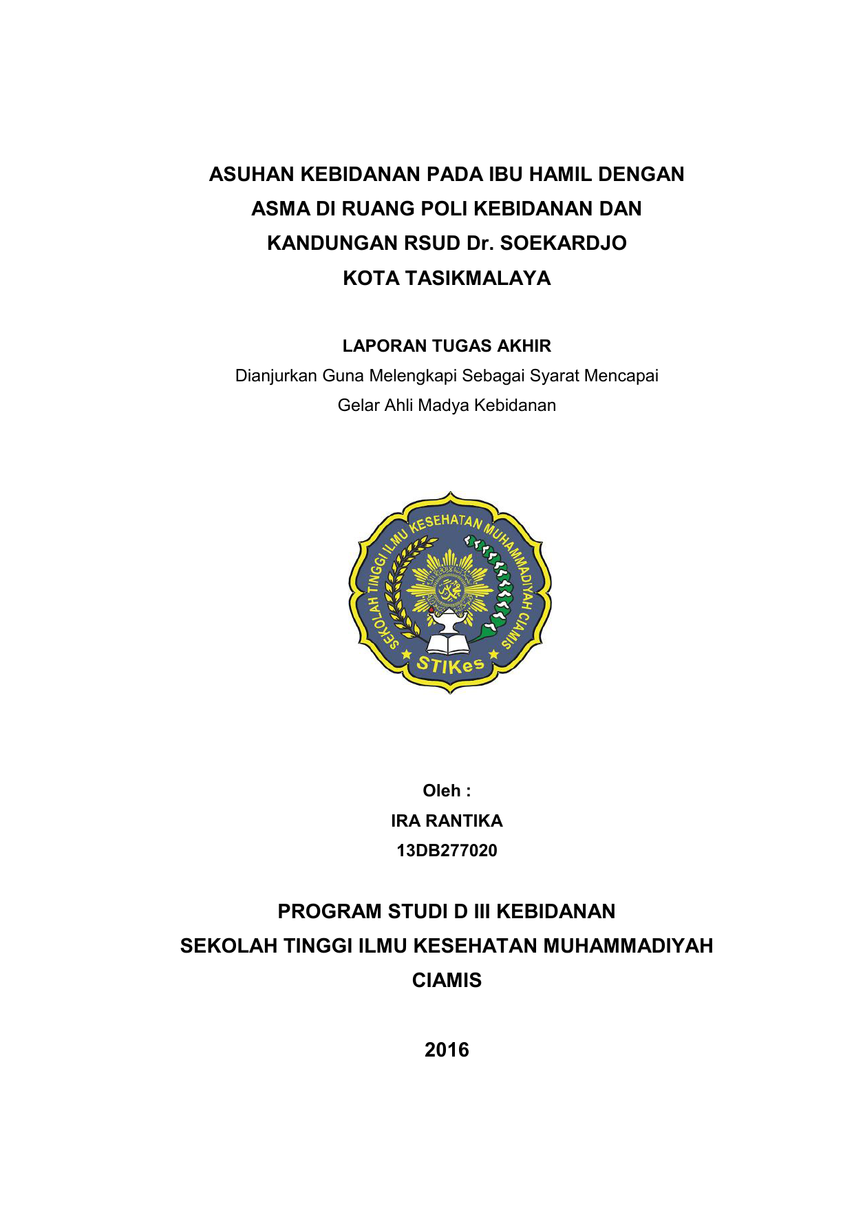Detail Contoh Proposal Kebidanan Nomer 46