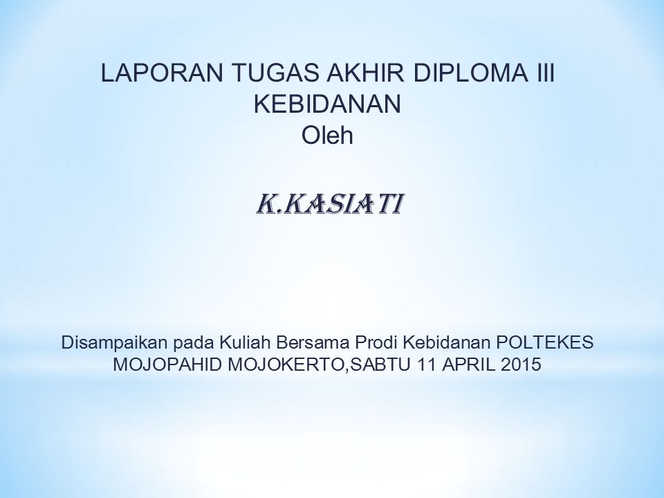 Detail Contoh Proposal Kebidanan Nomer 48