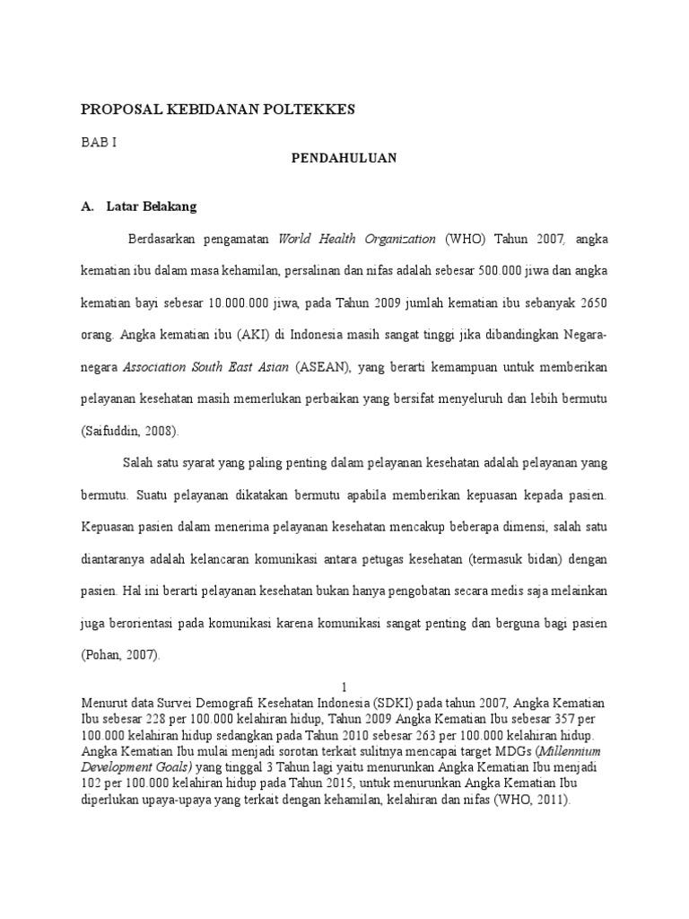 Detail Contoh Proposal Kebidanan Nomer 7