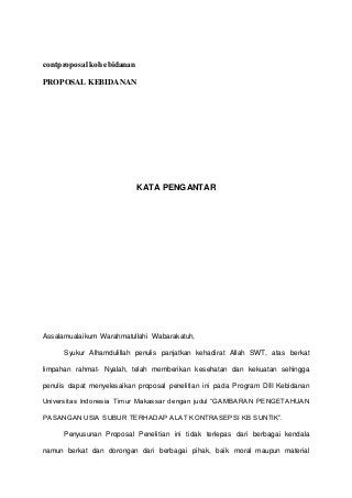 Detail Contoh Proposal Kebidanan Nomer 8