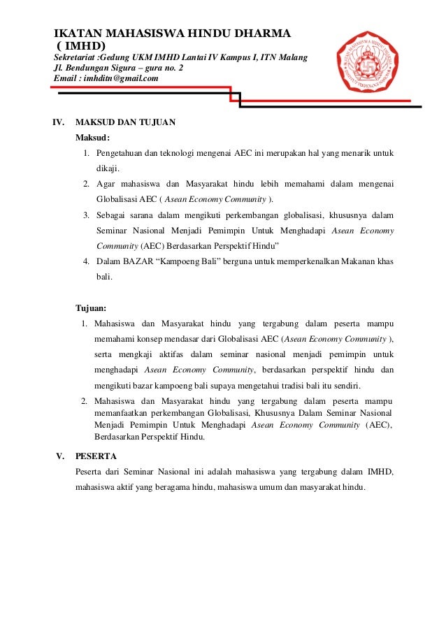 Detail Contoh Proposal Kegiatan Kampus Nomer 11