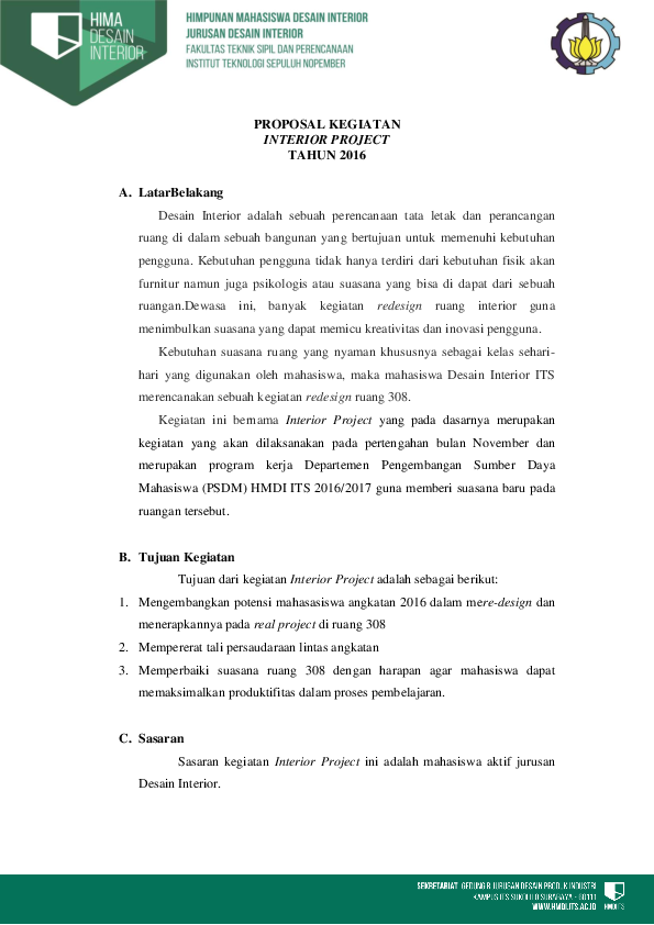 Detail Contoh Proposal Kegiatan Kampus Nomer 13