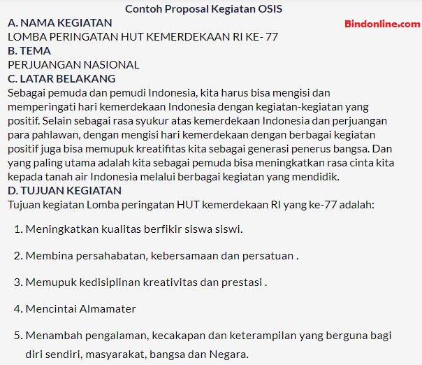 Detail Contoh Proposal Kegiatan Lengkap Nomer 39