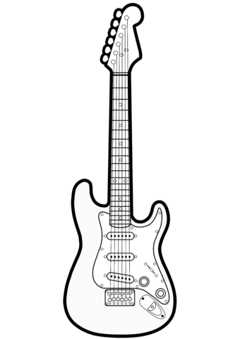 Detail Gitarre Malen Nomer 23