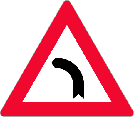 Detail Schild Kurve Nomer 5