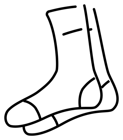 Detail Socken Ausmalbild Nomer 22