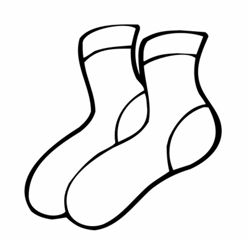 Detail Socken Ausmalbild Nomer 4