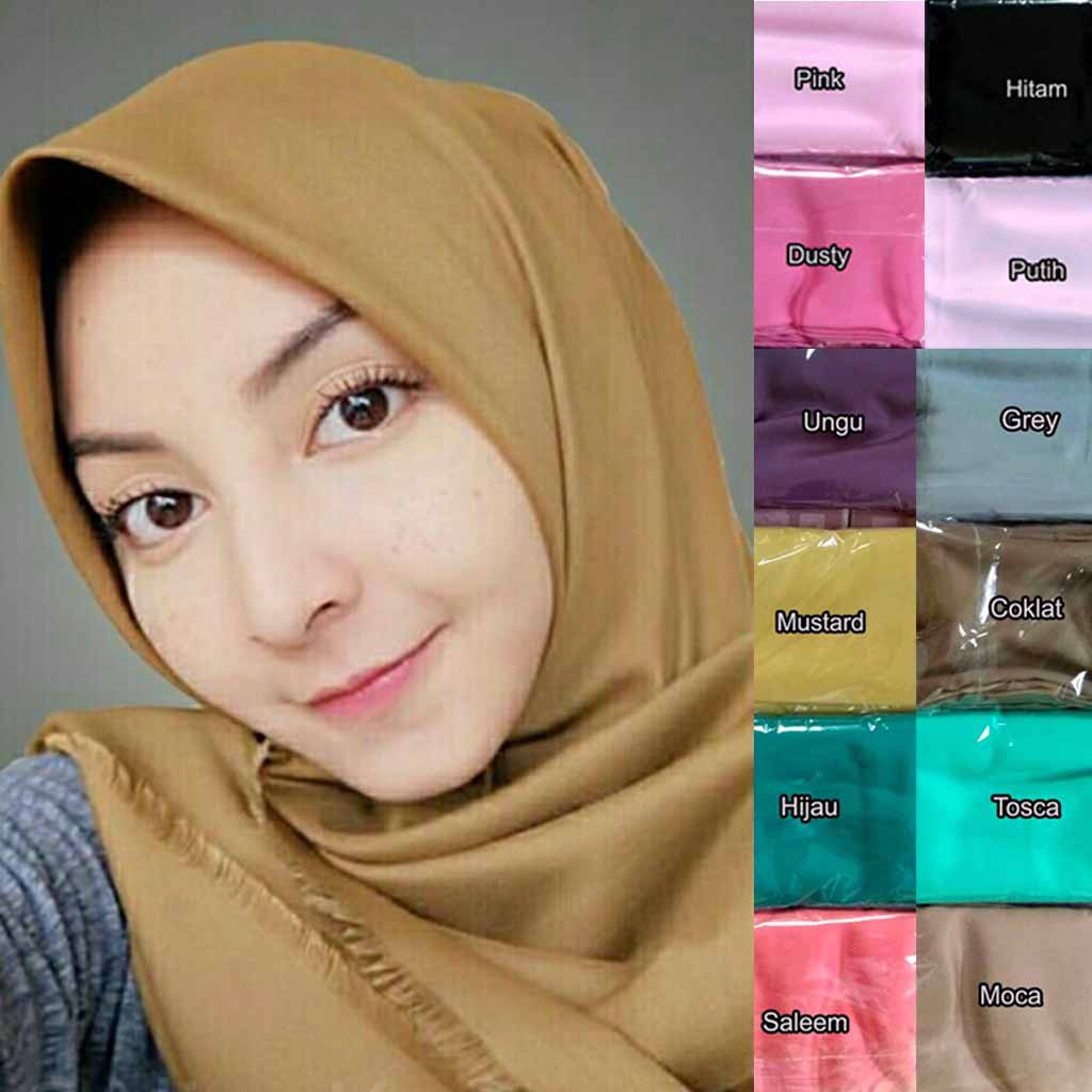 Detail Gambar Kerudung Segi Empat Polos Nomer 3