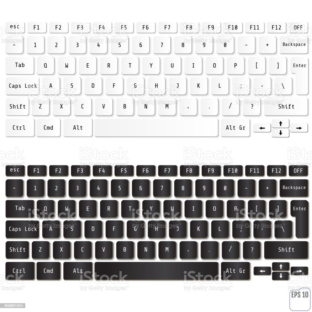 Detail Gambar Keyboard Hitam Putih Kartun Nomer 8