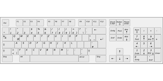 Detail Gambar Keyboard Hitam Putih Kartun Nomer 9