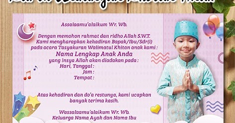 Detail Gambar Khitanan Dalam Undangan Nomer 41